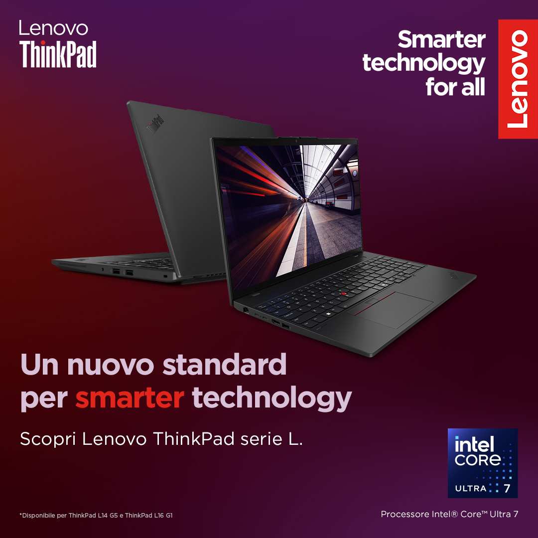 Lenovo ThinkPad L: un nuovo standard per smarter technology